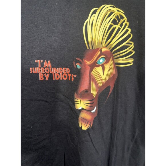 Men's Vintage The Lion King " I'M Surrounded By Idiots " Broadway Musical Tshirt - Picture 1 of 5